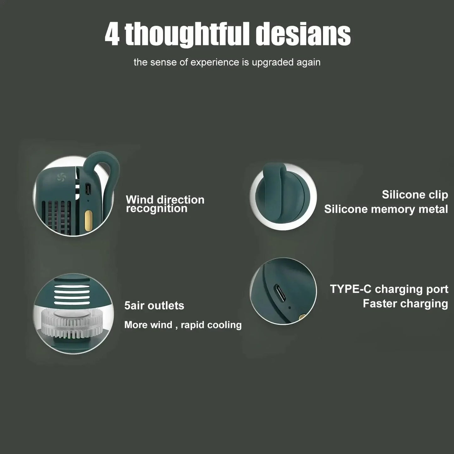Mini Whirlwind Fan - Portable Clip-On Cooling
