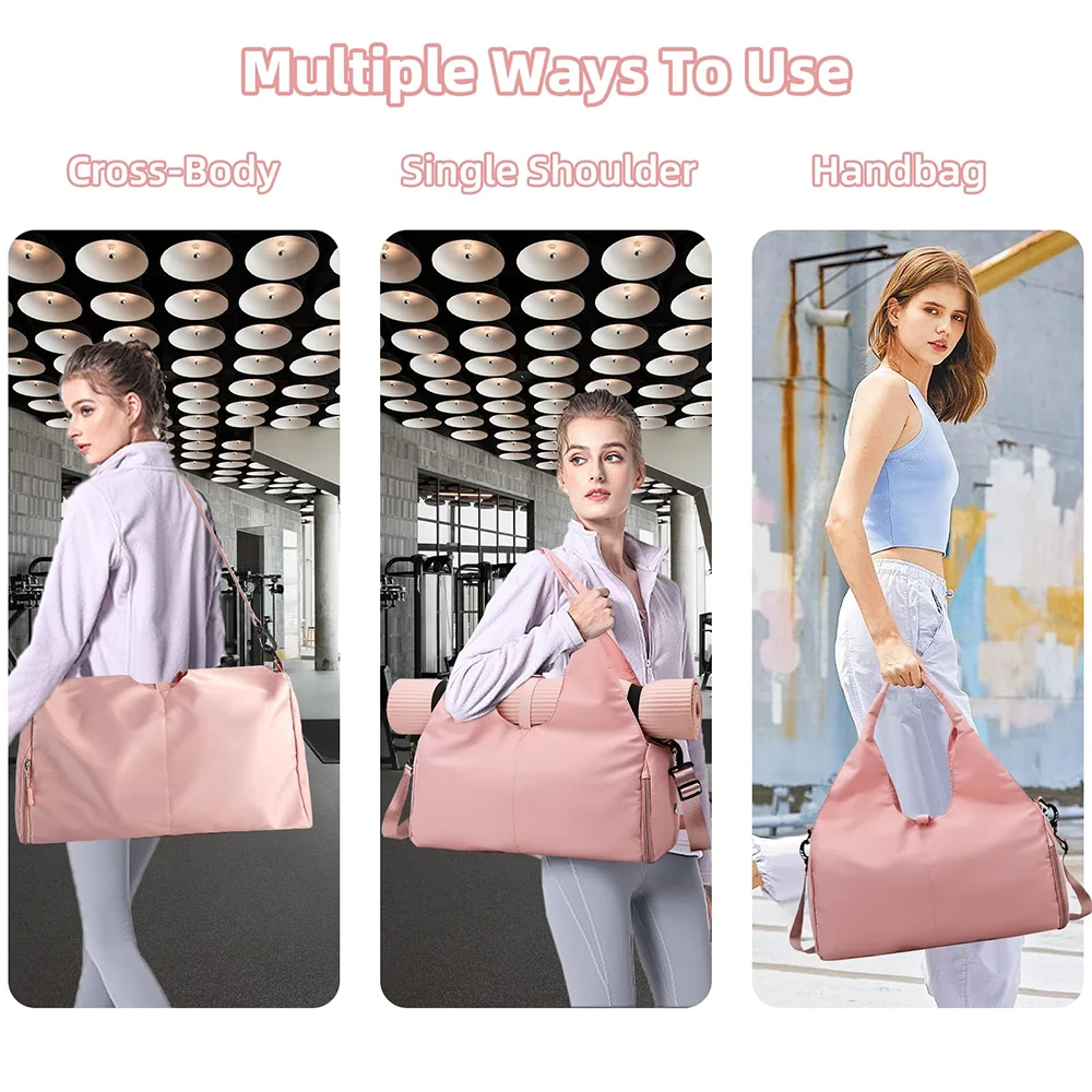 Yoga Mat Gym Bag – Large Capacity Sports & Travel Bag for Women & Men