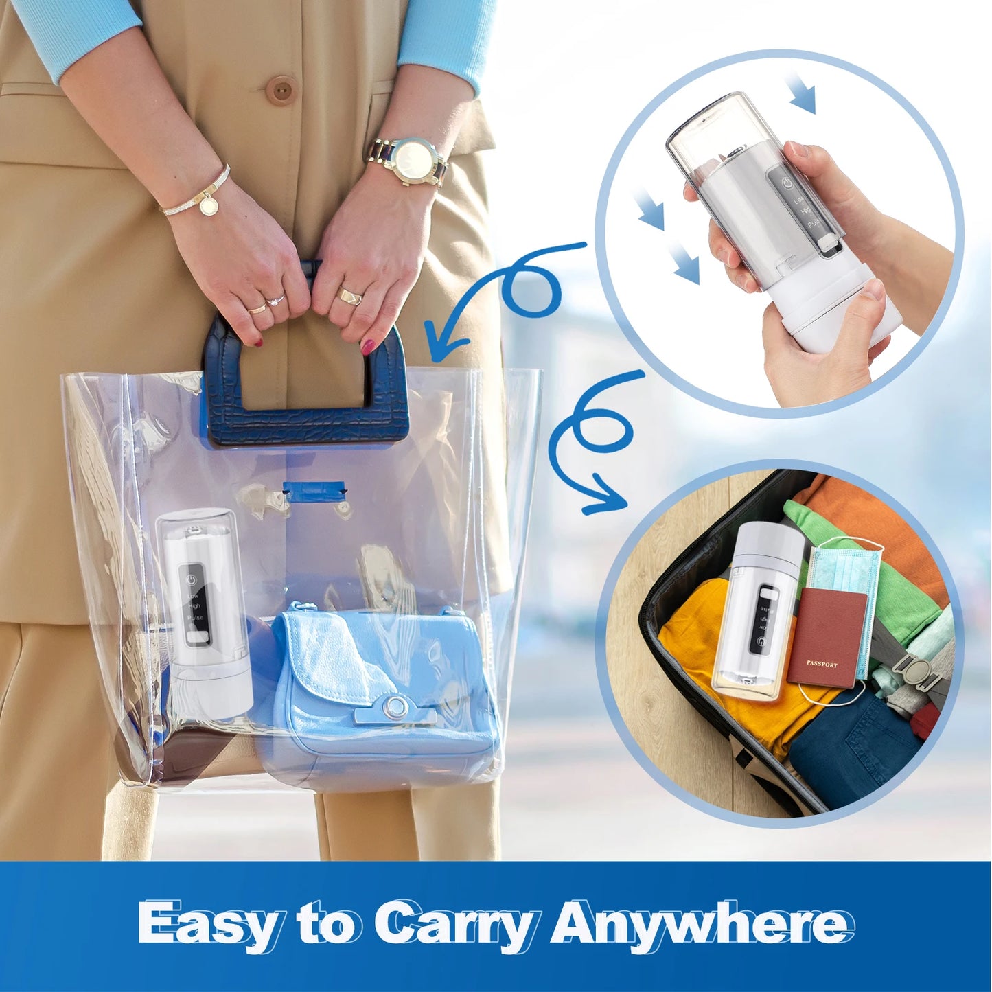 3 Modes Water Dental Flosser Cordless for Teeth Portable Dental Oral Irrigator Rechargeable IPX7 Waterproof Water Teeth Cleaner