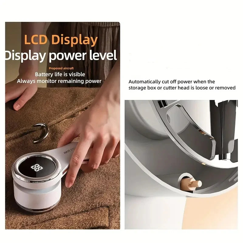 USB Electric Fabric Hair Remover – Portable Lint & Pet Hair Cleaner