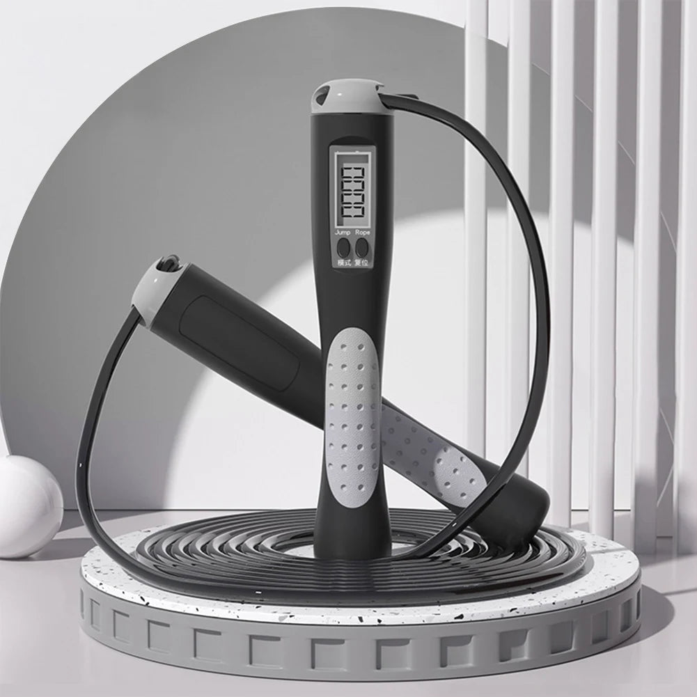 2.8m Digital Counting Jump Rope - Adjustable Fitness Skipping Rope