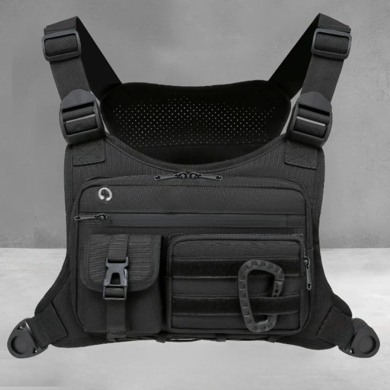 Tactical Running Vest Bag - Multi Pocket Chest Bag With Phone & Bottle Holder