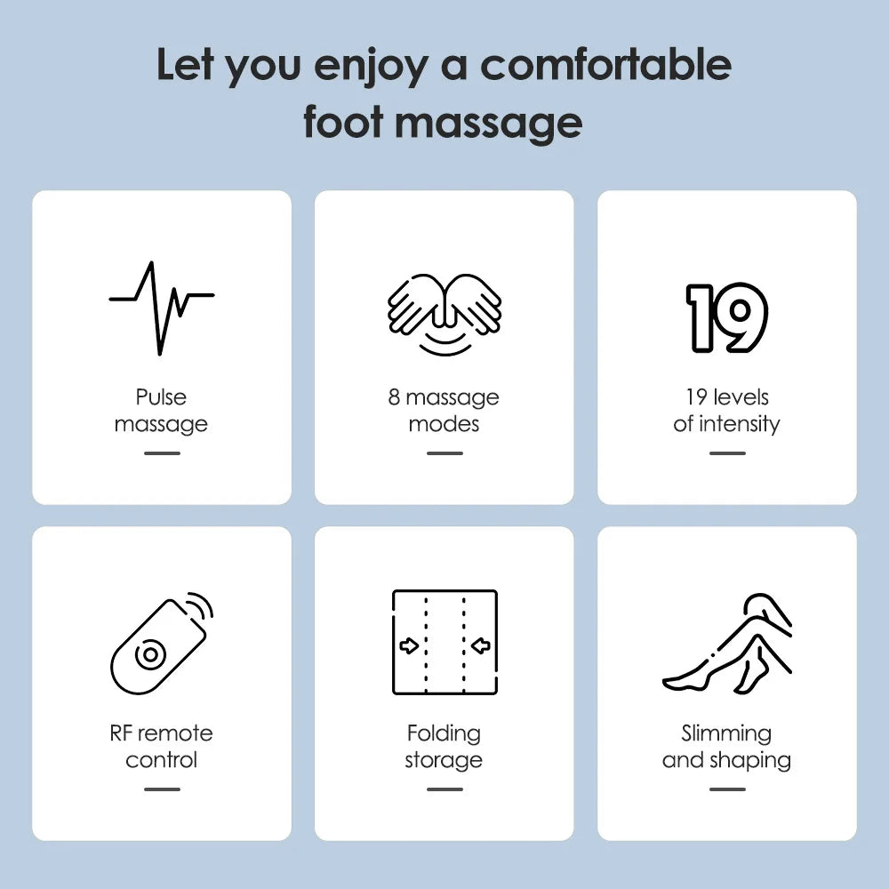 EMS Foot Massager Pad - Electric Muscle Stimulation for Pain Relief and Relaxation