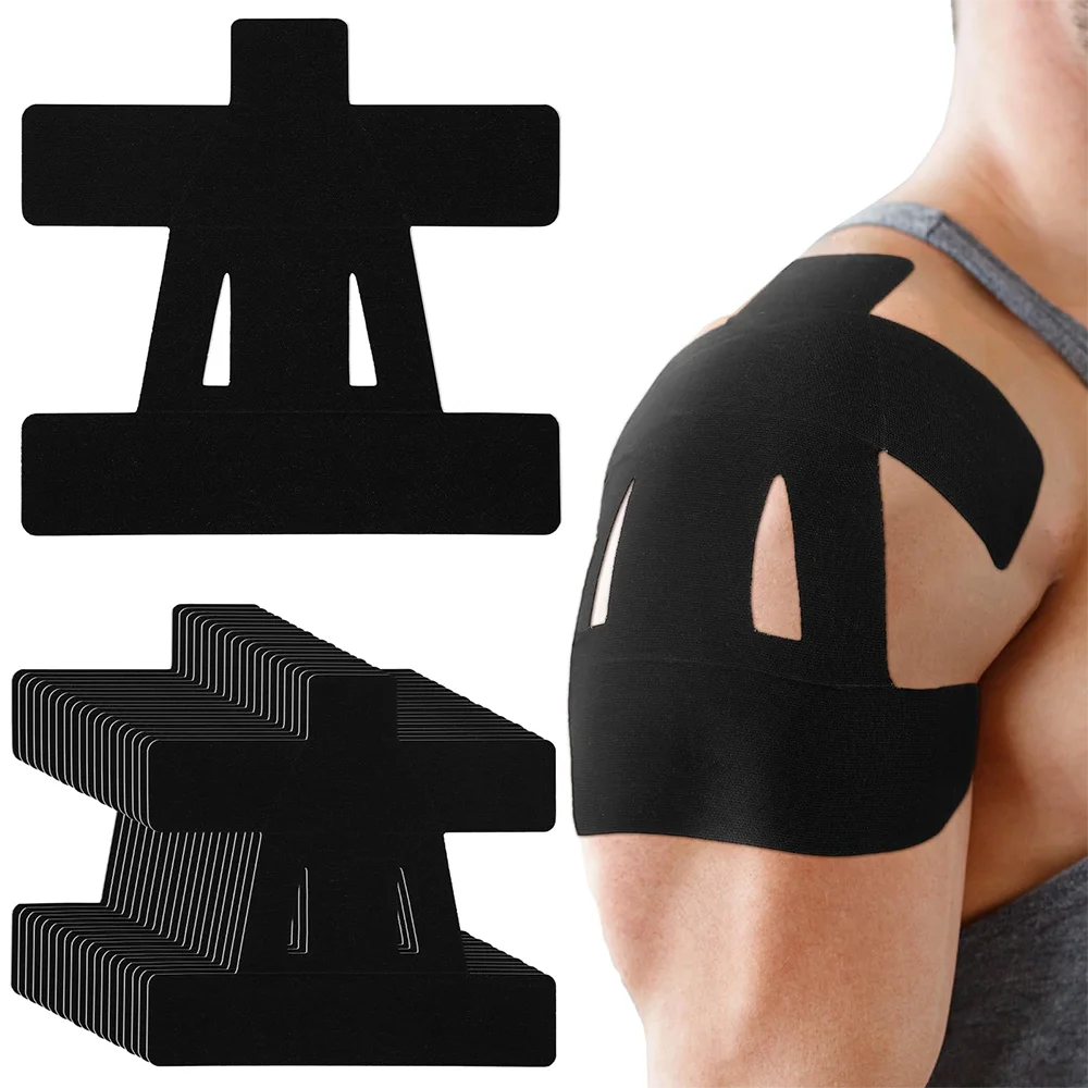 Kinesiology Shoulder Tape – 10pcs Precut Waterproof Pain Support