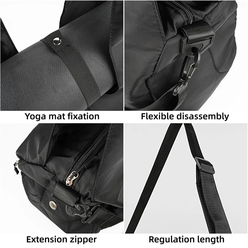 Yoga Mat Gym Bag – Large Capacity Sports & Travel Bag for Women & Men
