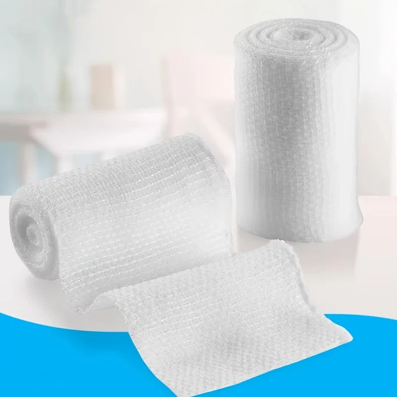 Elastic Gauze Bandages 6-Pack – Breathable Sports & First Aid Wrap
