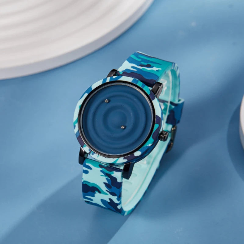 Magnetic Pointer Watch – Waterproof Quartz for Men & Women