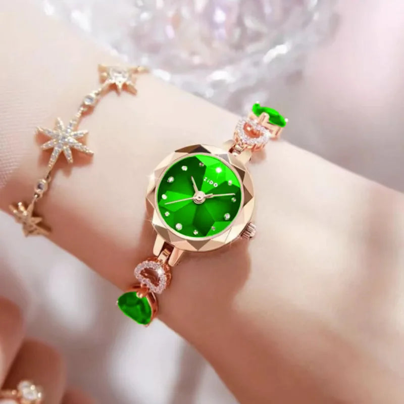 UTHAI L92 Women's Crystal Watch – Light Luxury Waterproof Quartz