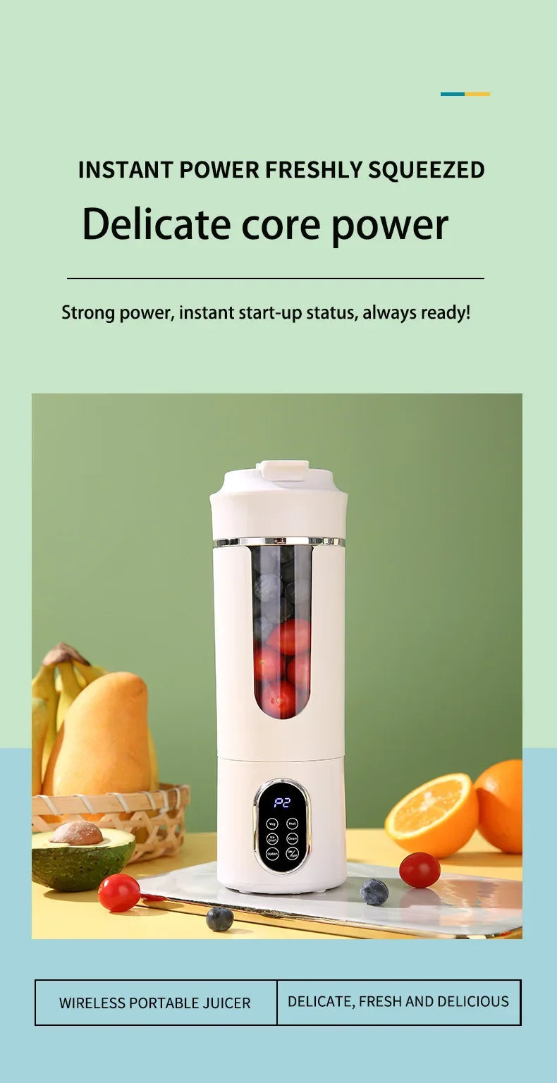 Portable USB Juice Blender Cup – Rechargeable Mini Smoothie Maker