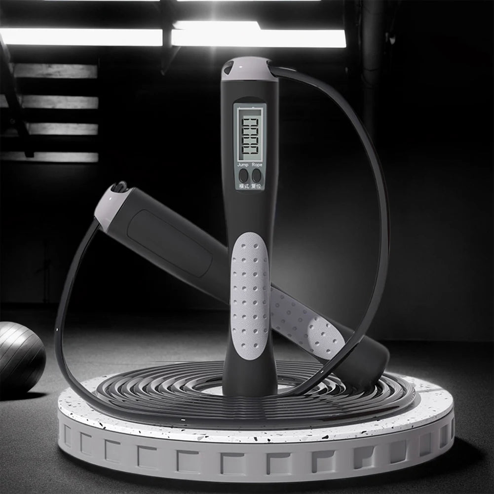 2.8m Digital Counting Jump Rope - Adjustable Fitness Skipping Rope