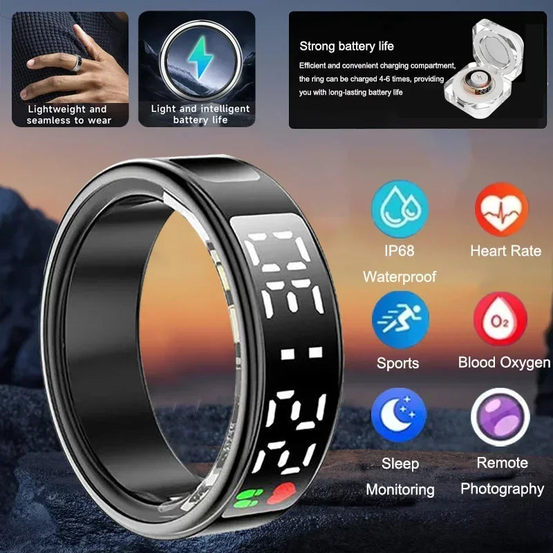 Smart Health Ring R08 - Heart Rate SpO2 Sleep Monitor 5ATM