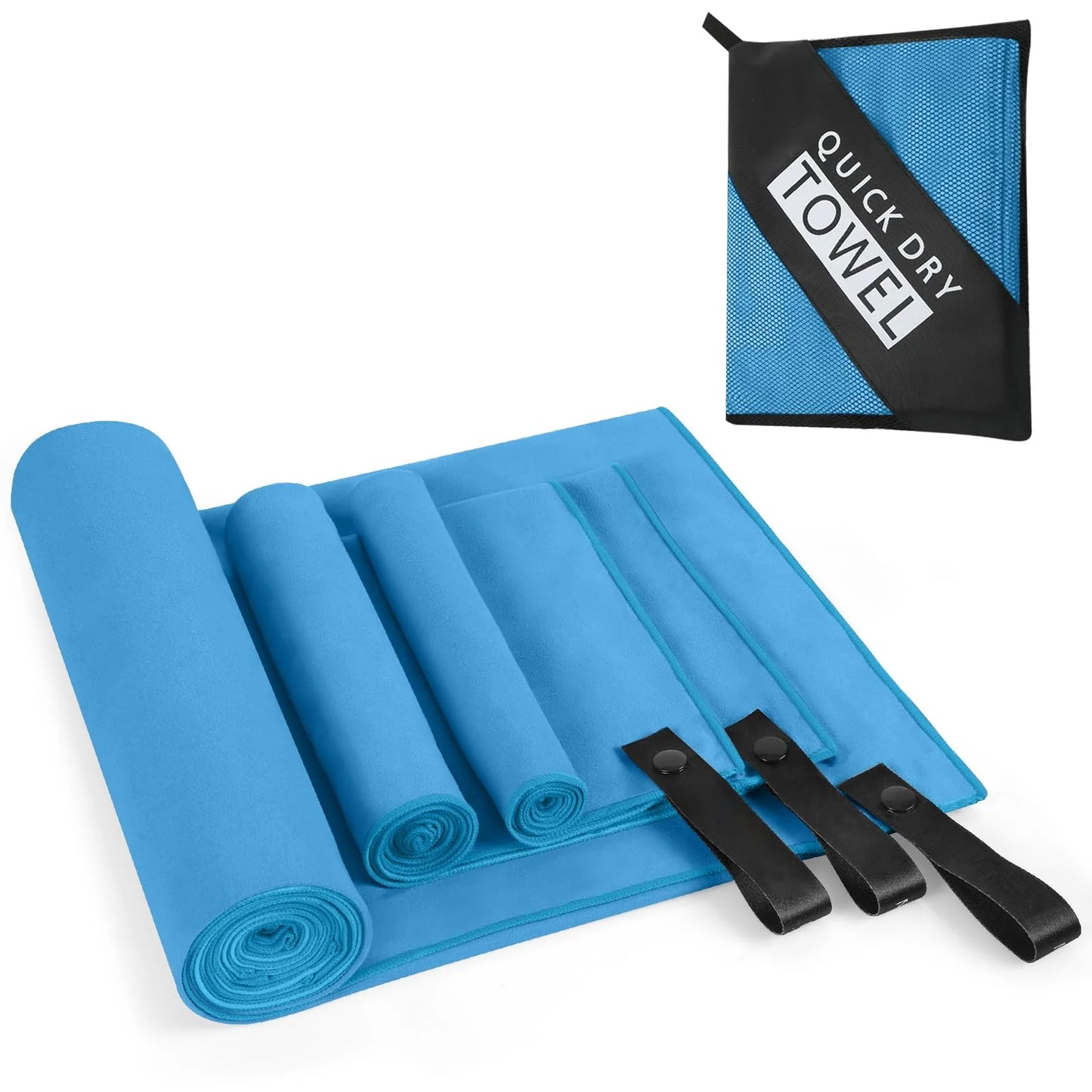 Quick-Dry Microfiber Towel – Ultra-Absorbent for Gym, Beach & Travel