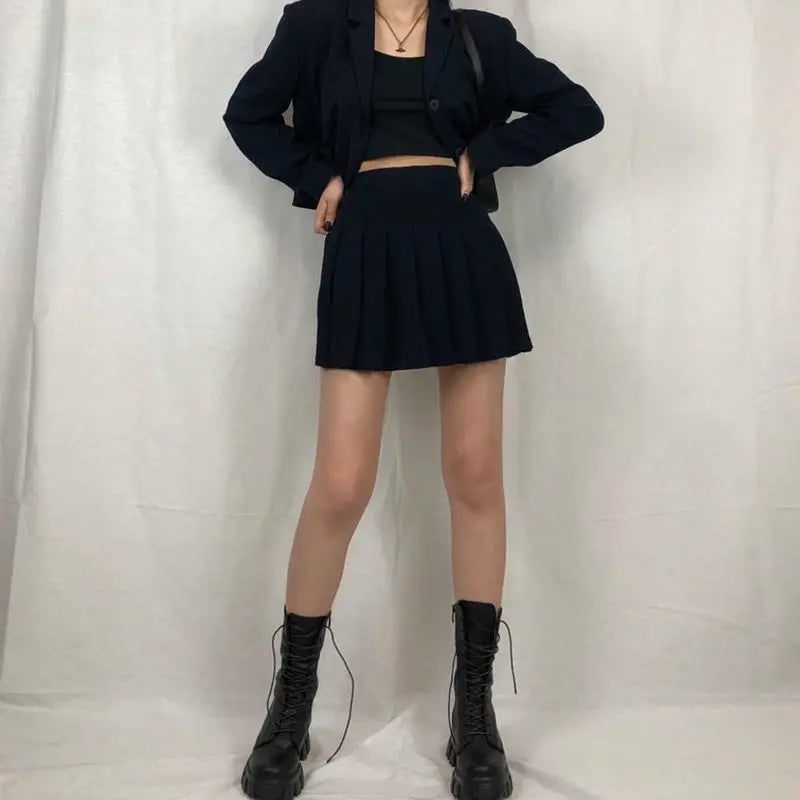 Stylish mid-calf boots for women with lace-up, zipper, and platform heel.