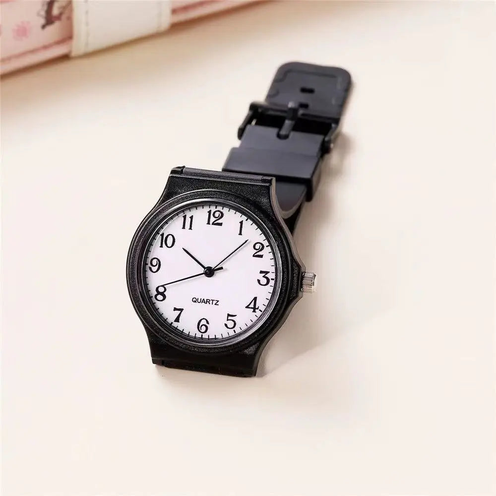 Exam Watch for Women – Simple Silicone Strap Waterproof Quartz