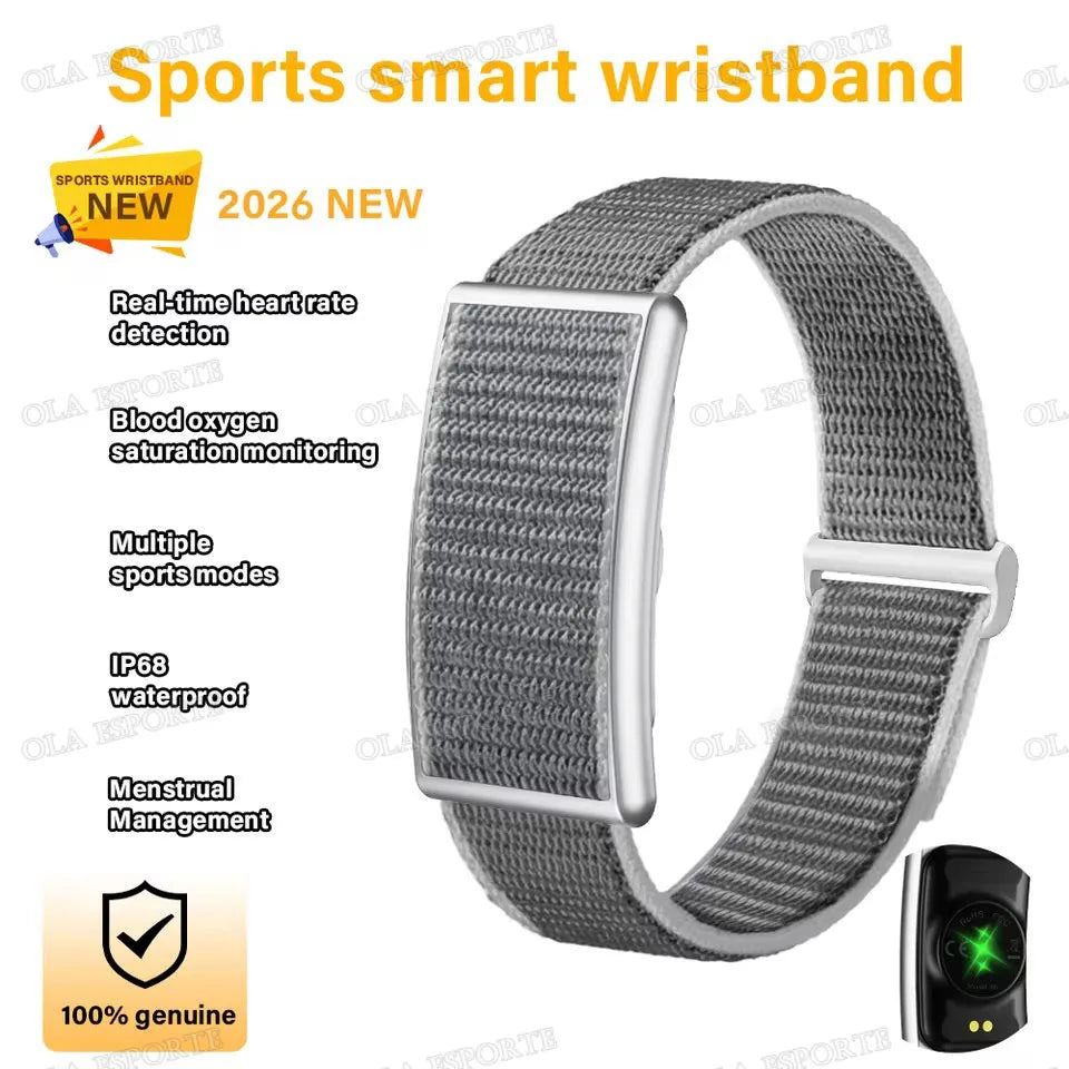 Smart Fitness Bracelet – No Screen | IP68 Waterproof | Heart Rate & Health Monitor
