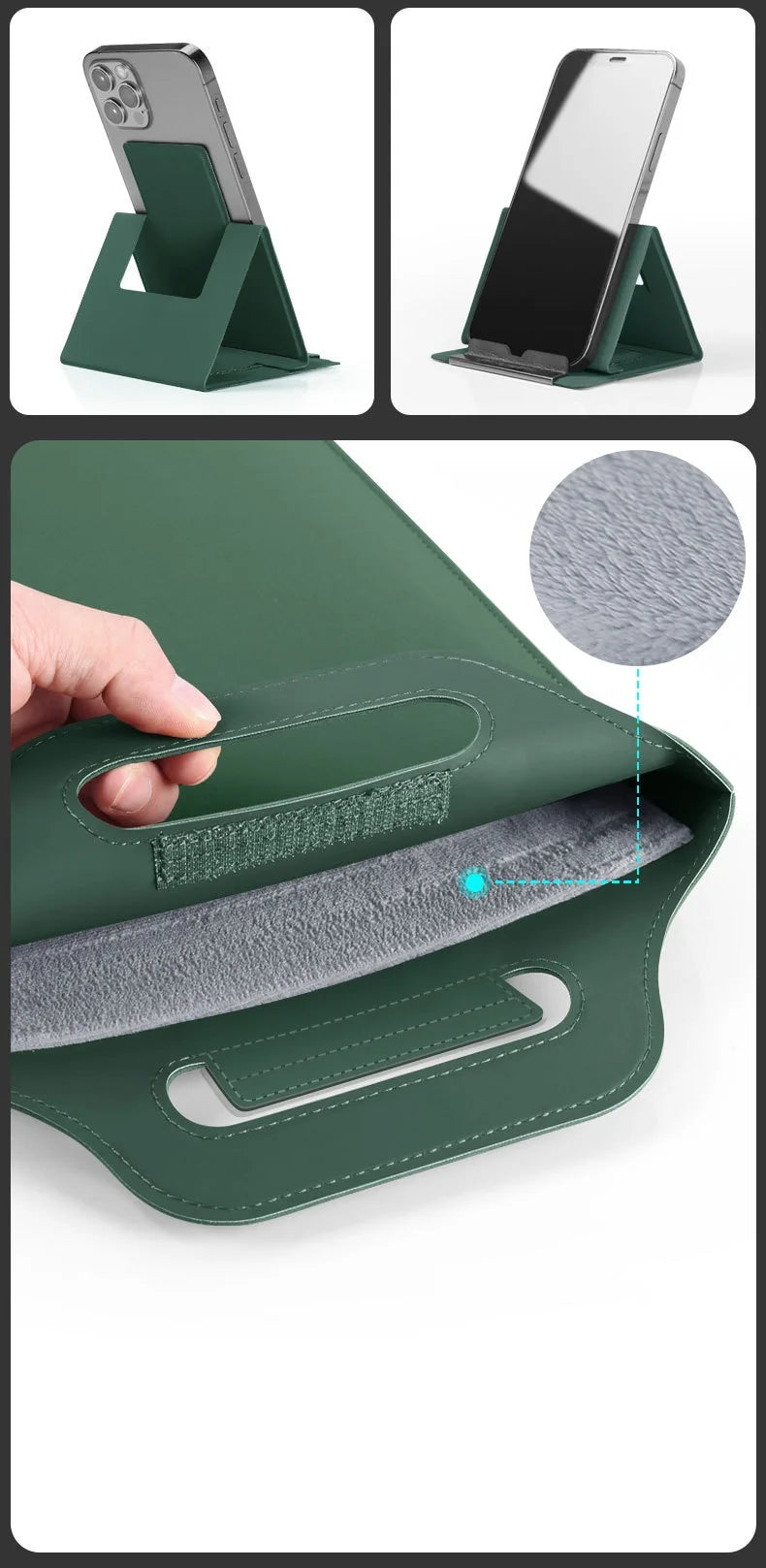 for Infinix XBOOK B15 15.6inch Laptop Sleeve Foldable Laptop Stand Mouse Pad Phone Holder Charger Mouse Pouch Flip Bag Case