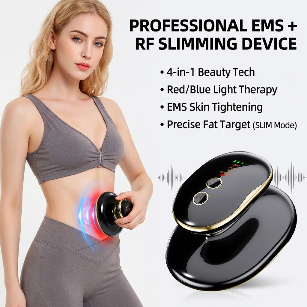 LED Face & Body Massager – 4 Modes Color Light Vibration Skin Care Tool