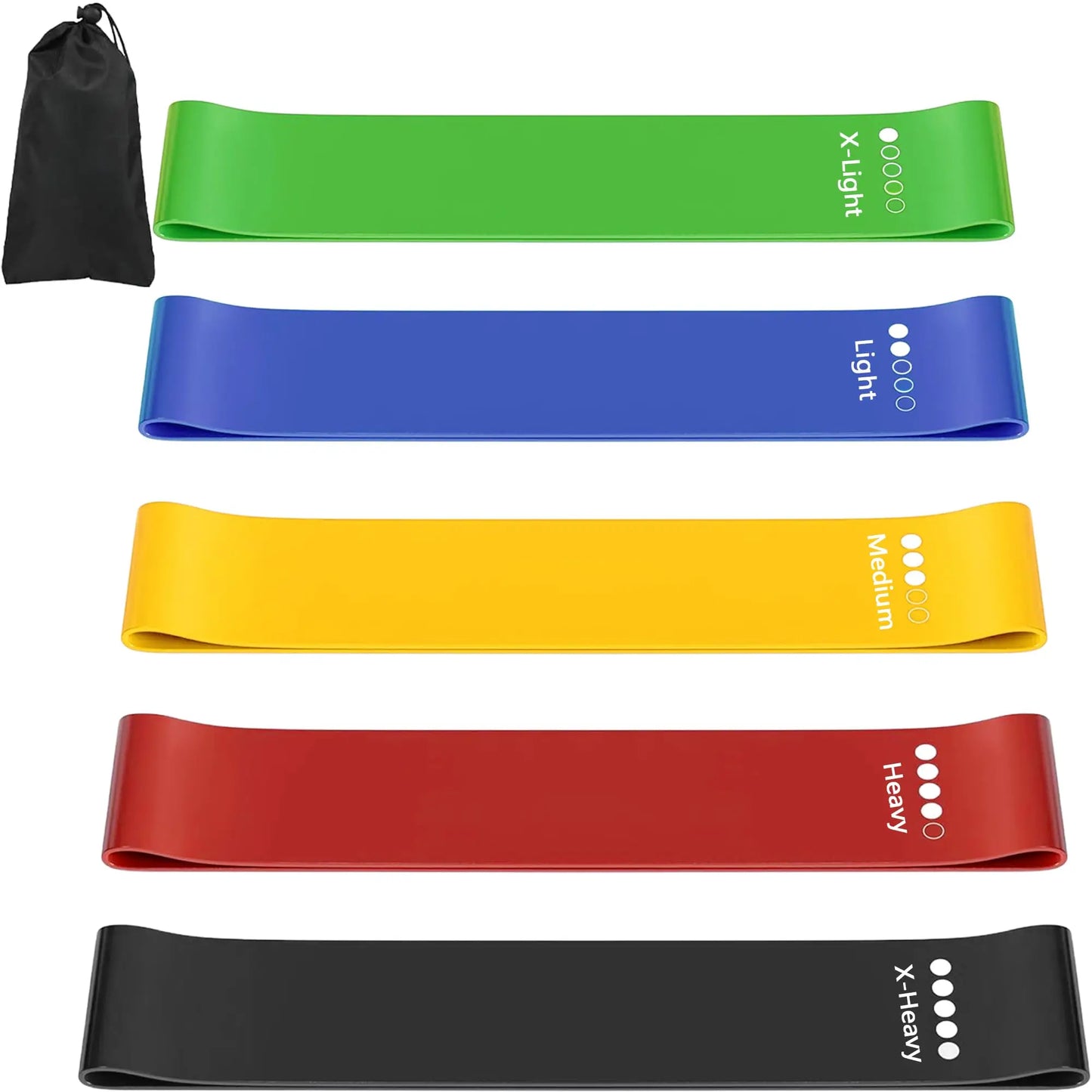 5-Level Gradient Resistance Bands – Loop Bands for Full Body Training