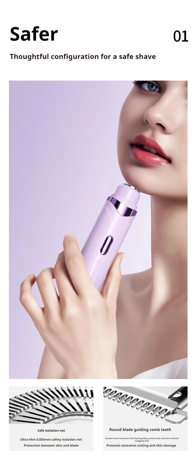 2in1 Electric Razor for Women