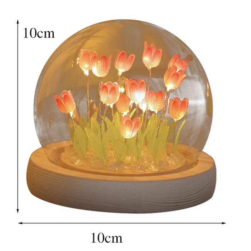 Handmade Tulip LED Night Light - Perfect Gift for Any Occasion
