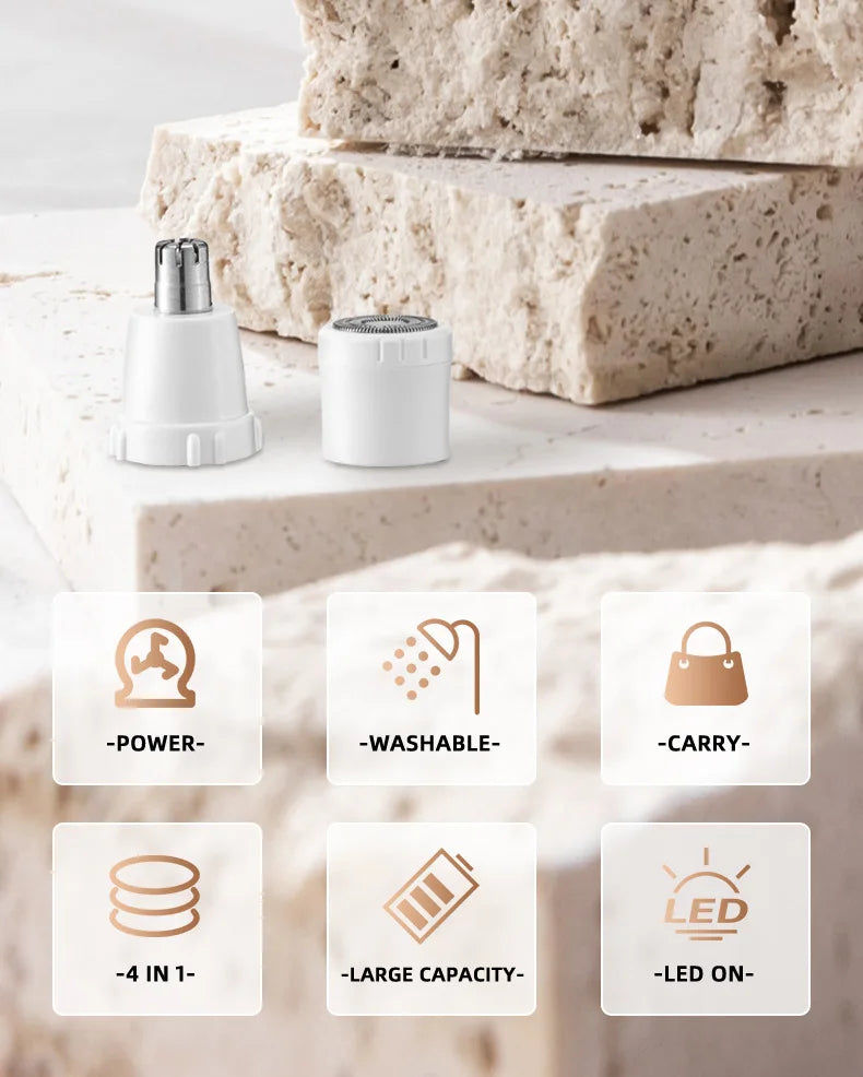 4-in-1 Electric Lady Shaver: Painless Hair Removal