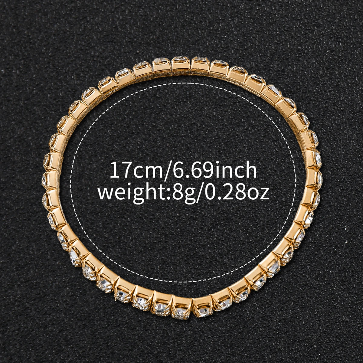 Luxury Full Diamond Women's Quartz Watch & Bracelet Set – 2PCS Gold Steel Band Wristwatch