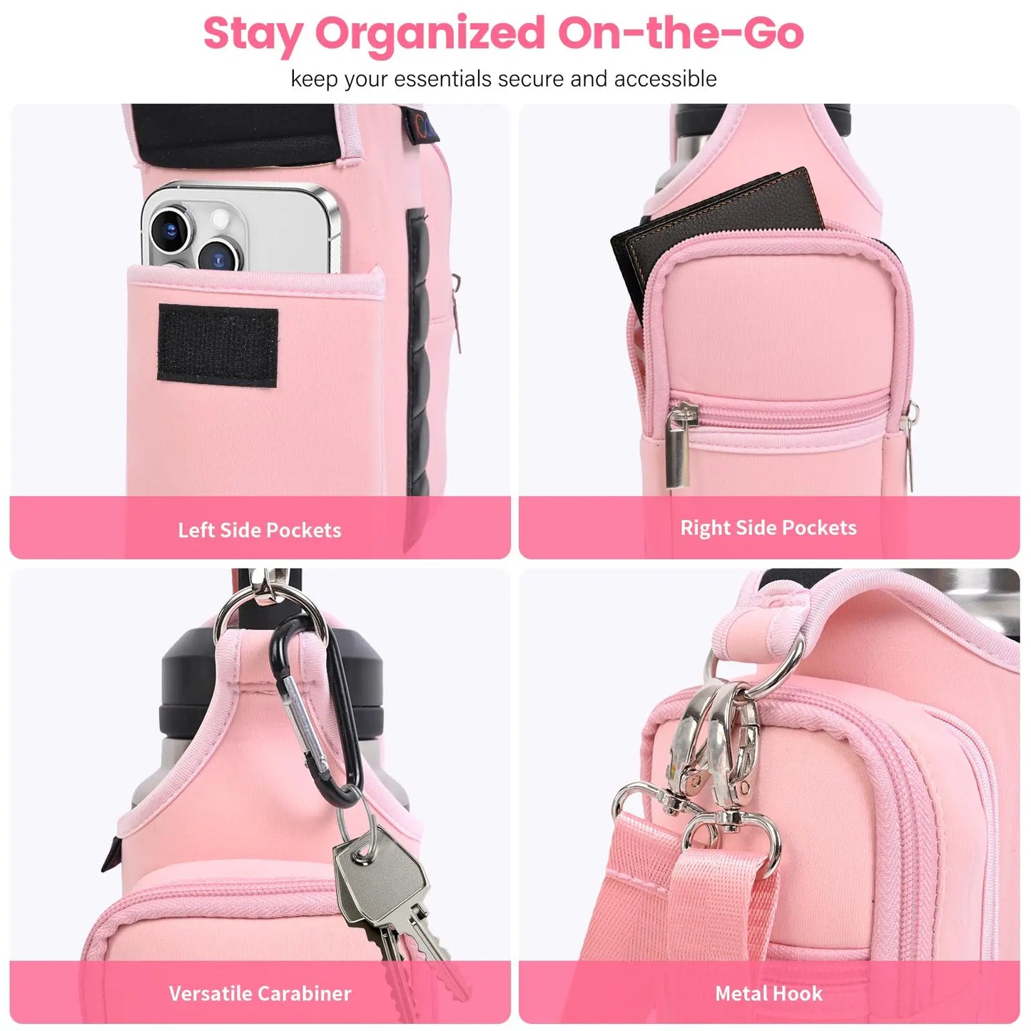 Magnetic Gym Bag Water Bottle