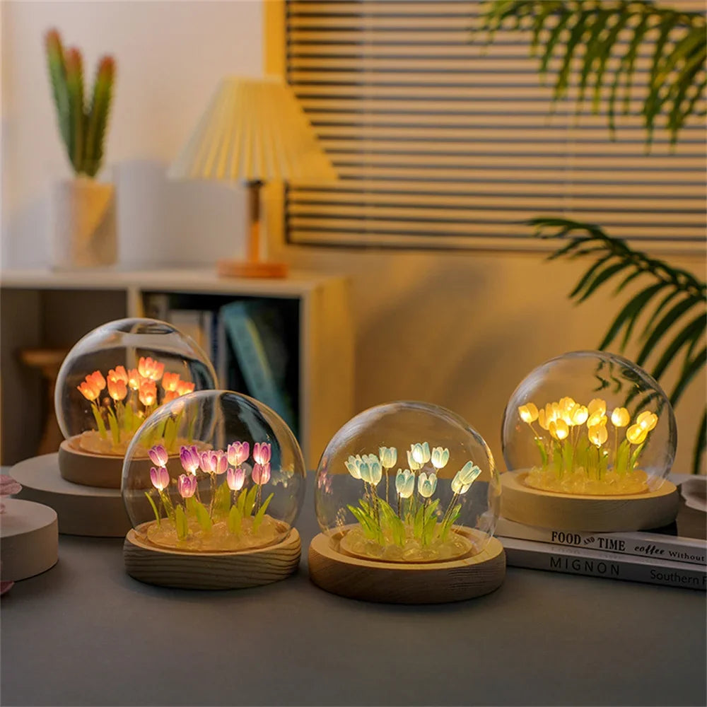 Handmade Tulip LED Night Light - Perfect Gift for Any Occasion