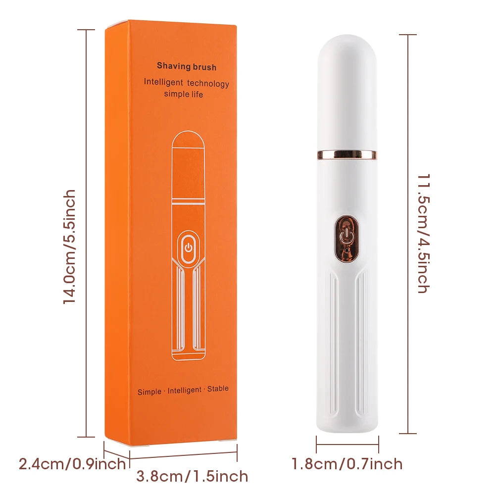 2-in-1 Nose & Eyebrow Trimmer – USB Cordless Electric Facial Hair Trimmer