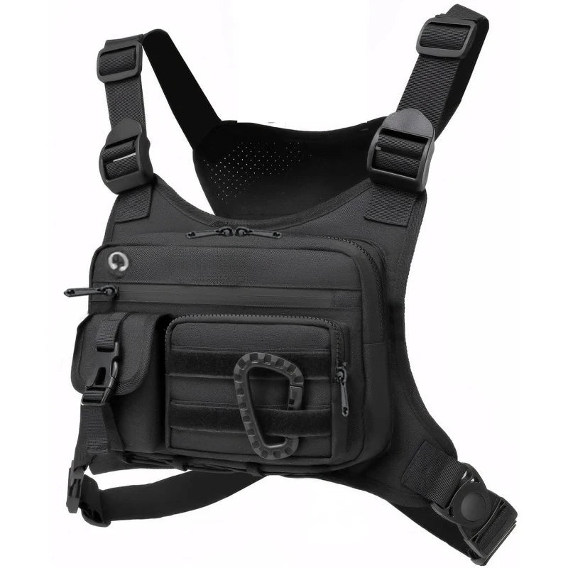 Tactical Running Vest Bag - Multi Pocket Chest Bag With Phone & Bottle Holder