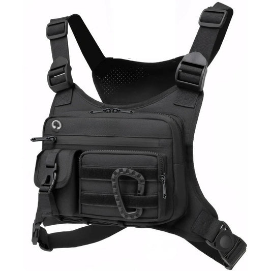 Tactical Running Vest Bag - Multi Pocket Chest Bag With Phone & Bottle Holder