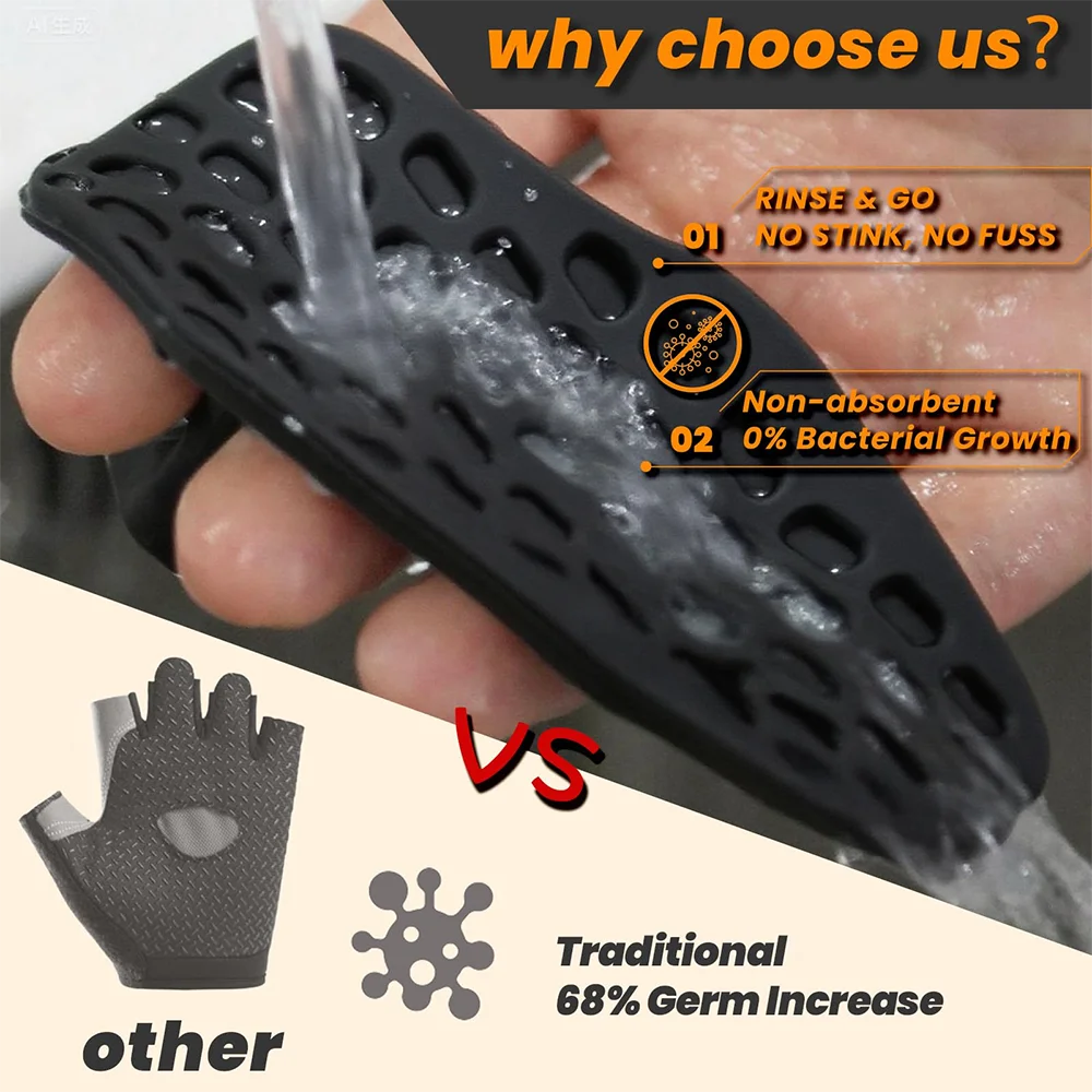 Weightlifting Grip Pads – Silicone Palm Protection for Gym Training