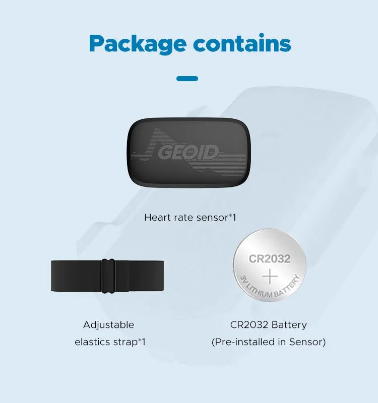 Chest Heart Rate Monitor Strap - Bluetooth ANT+ HS500