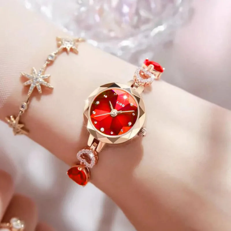 UTHAI L92 Women's Crystal Watch – Light Luxury Waterproof Quartz