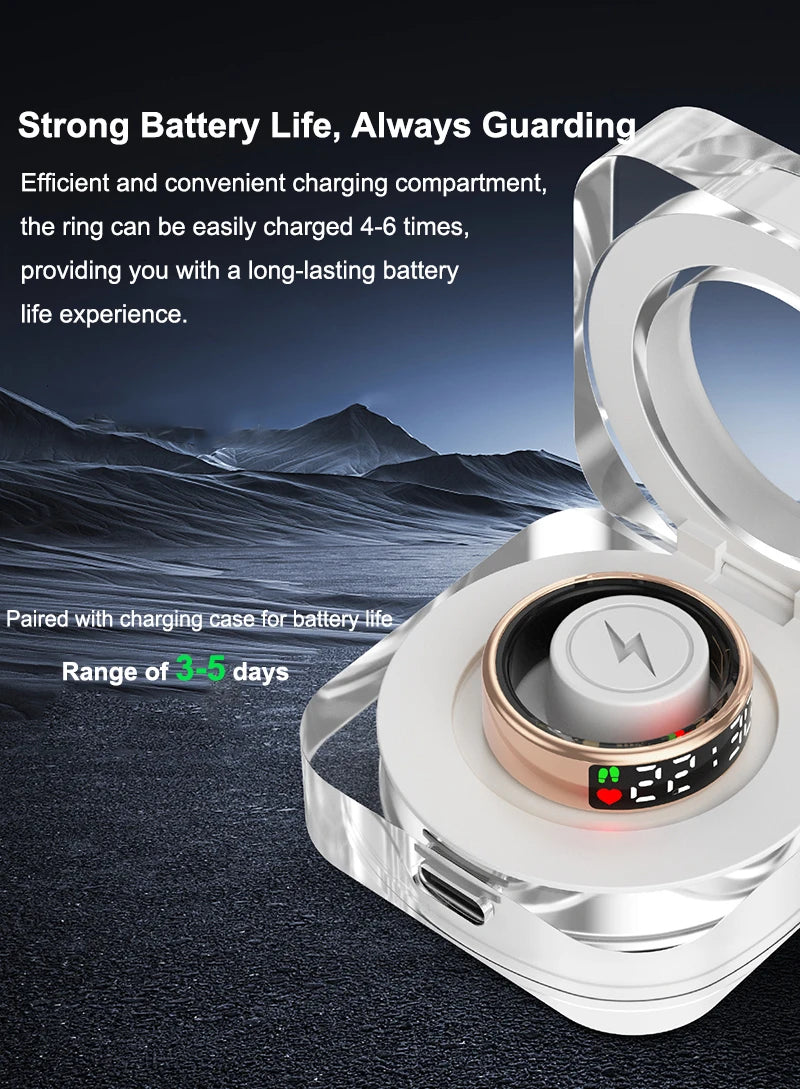 Smart Health Ring R08 - Heart Rate SpO2 Sleep Monitor 5ATM