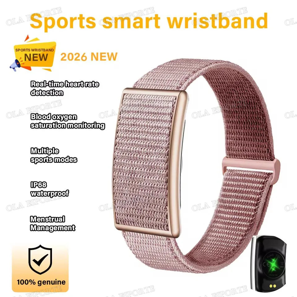 Smart Fitness Bracelet – No Screen | IP68 Waterproof | Heart Rate & Health Monitor