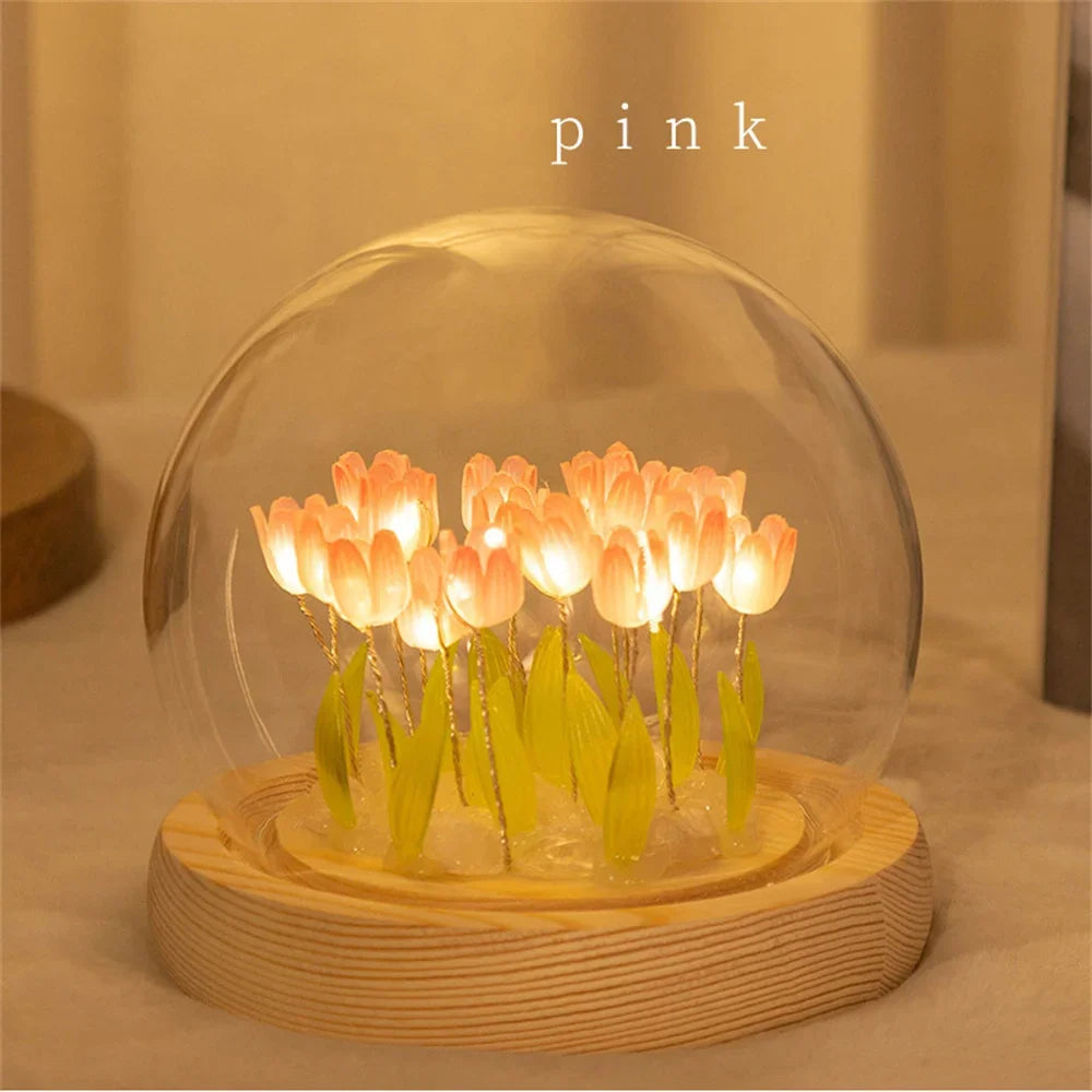 Handmade Tulip LED Night Light - Perfect Gift for Any Occasion