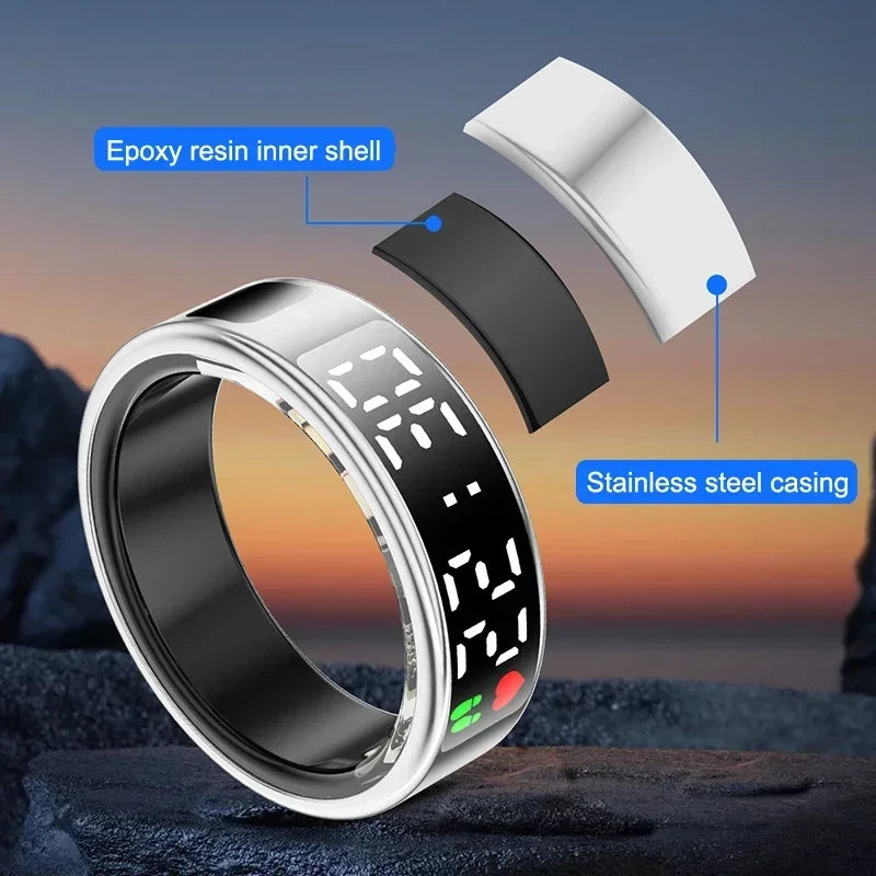 Smart Health Ring R08 - Heart Rate SpO2 Sleep Monitor 5ATM
