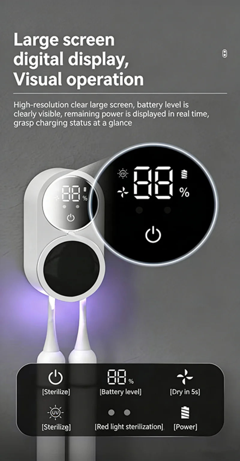 Mini Portable Rechargeable Travel Toothbrush Sterilizer