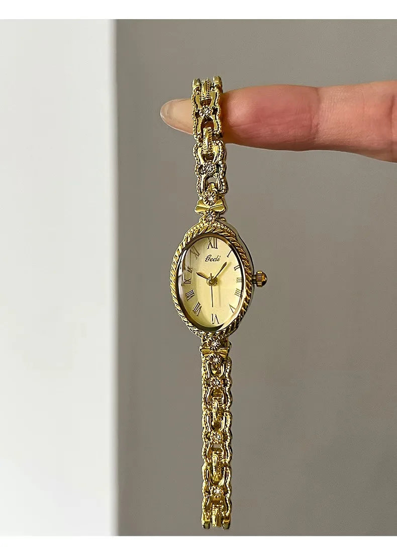 Gold Bracelet Watch for Women – Waterproof Fashion Quartz