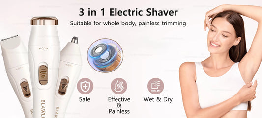 Portable Epilator & Shaver for Women - Painless Hair Removal
