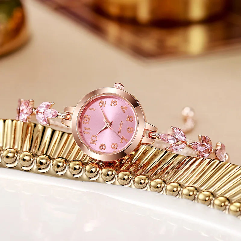 Elegant Rhinestone Bracelet Watch for Women – Luxury Quartz Gift