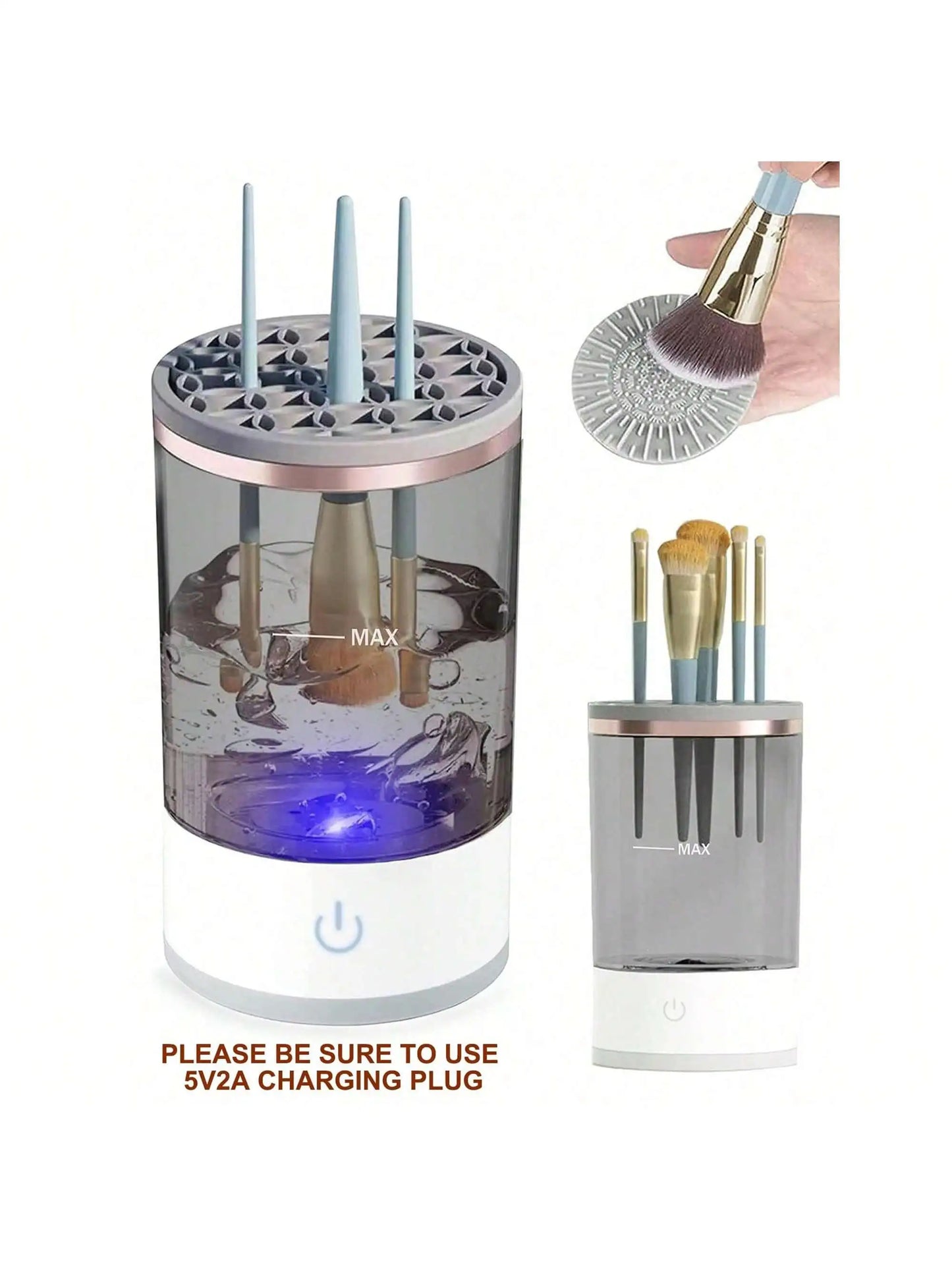 USB Portable Electric Makeup Brush Cleaner - Quick & Easy Brush Cleaning Machine