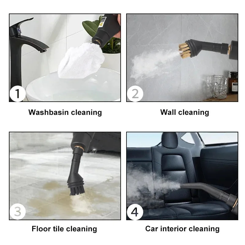 Steam Cleaner High Temperature Sterilization Air Conditioning Kitchen Hood Home /Car Steaming Cleaner 220V EU Plug