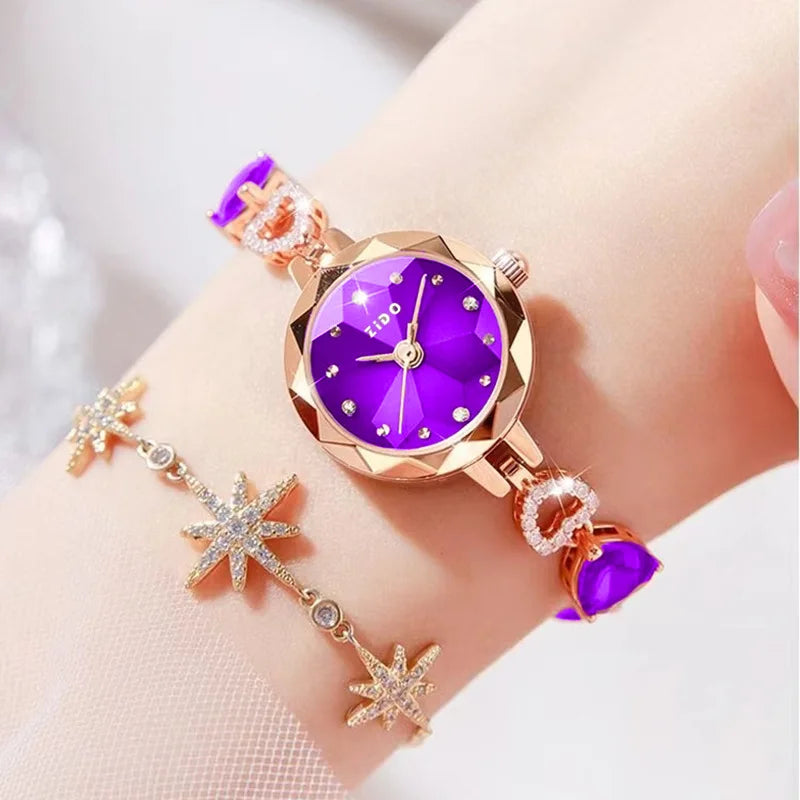 UTHAI L92 Women's Crystal Watch – Light Luxury Waterproof Quartz