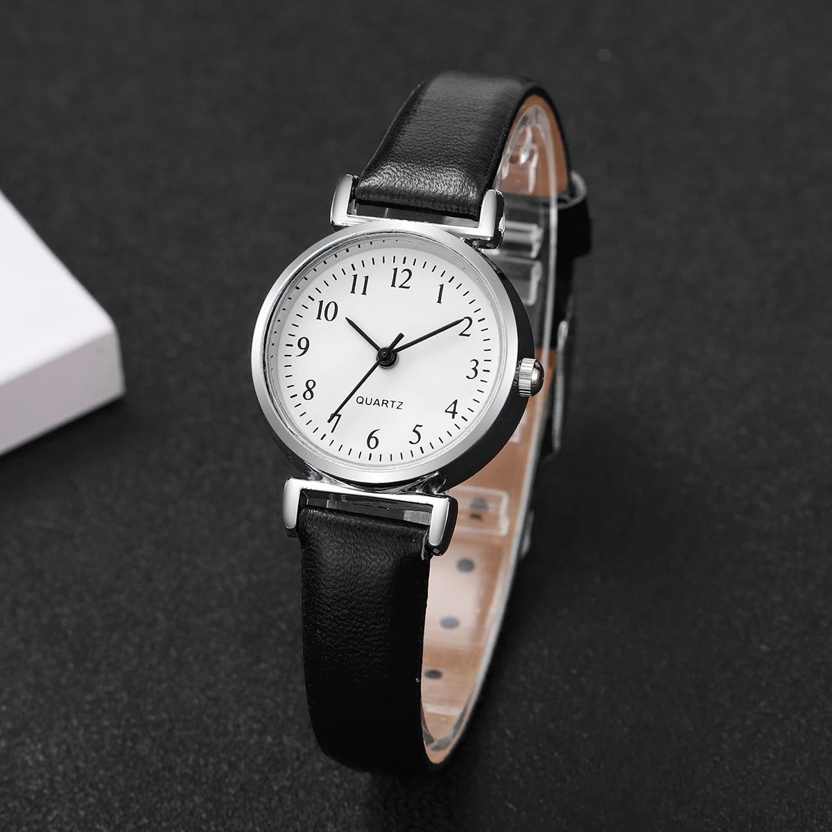 Fashion Small Dial Women's Quartz Watch – Leather Band Analog Wristwatch