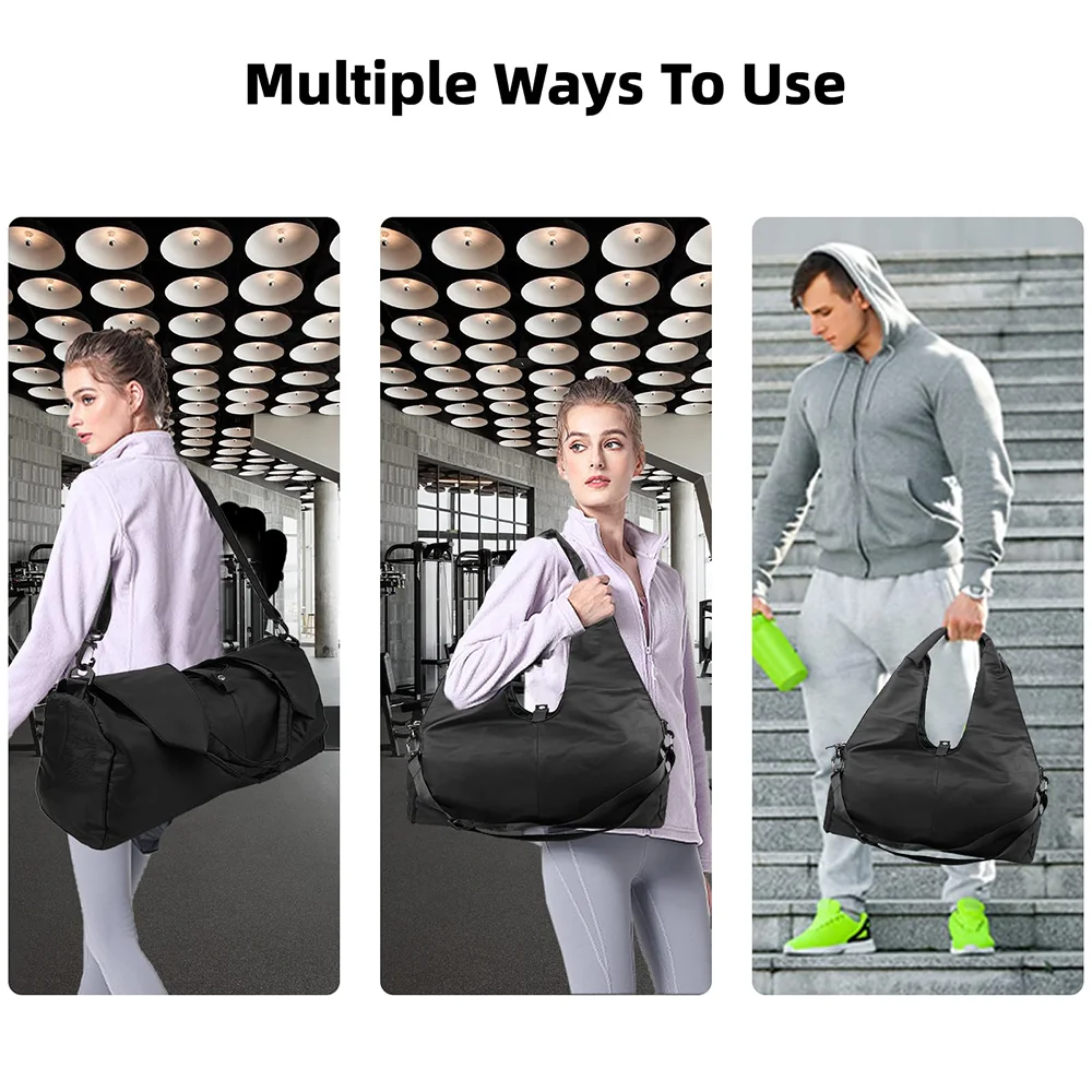 Yoga Mat Gym Bag – Large Capacity Sports & Travel Bag for Women & Men