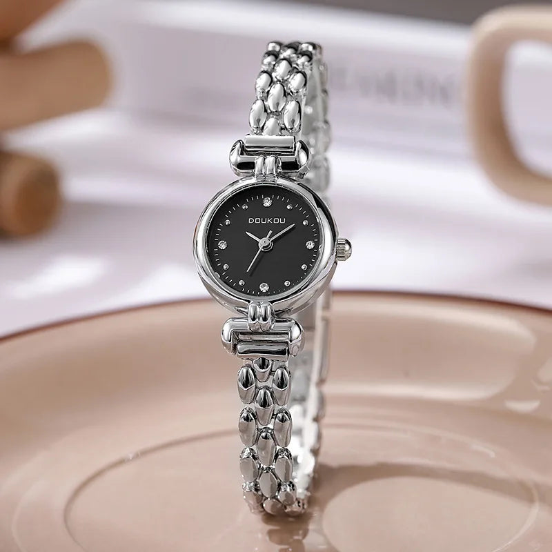 Luxury Small Dial Gold Women's Watch – Bracelet Strap Quartz
