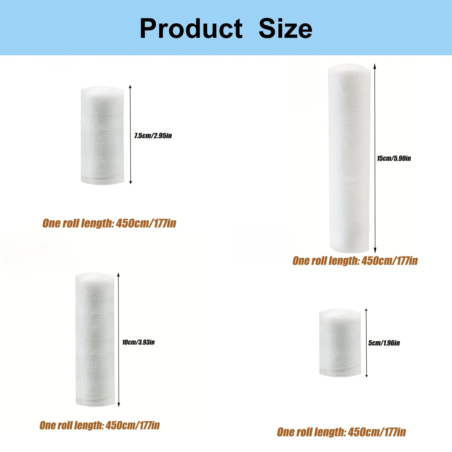 Elastic Gauze Bandages 6-Pack – Breathable Sports & First Aid Wrap