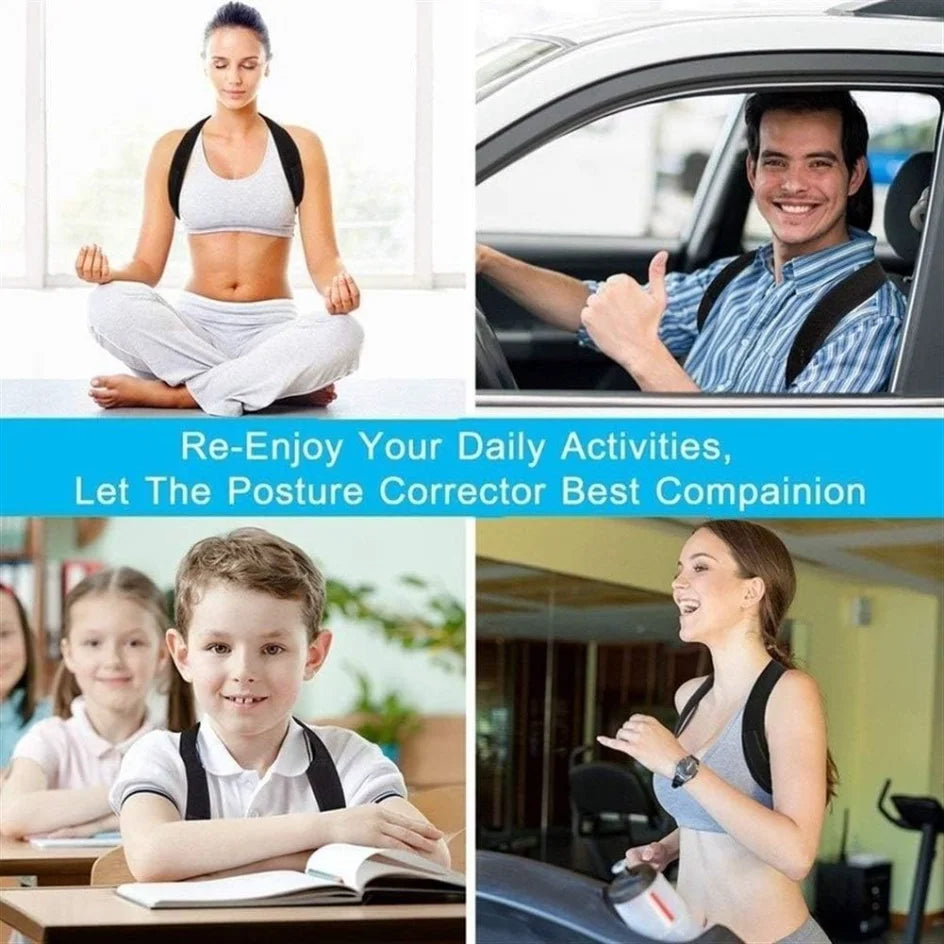 Adjustable Posture Corrector Belt – Back & Spine Support